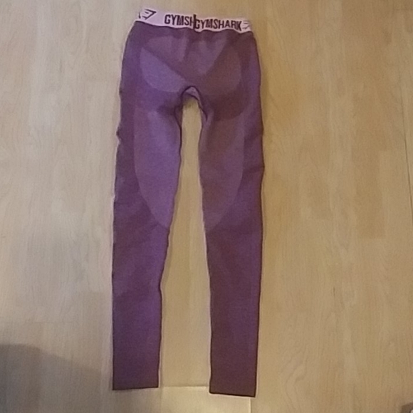 Gymshark Flex Leggings Beet Red Marled Small - Picture 2 of 4